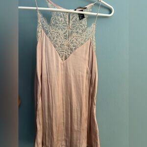 H&M pink silk tank